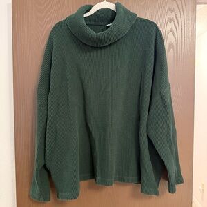 Old Navy Forest Green Cowl Neck Sweater